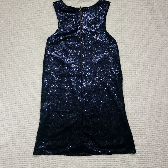 Blue Sequin Dress - Picture 3 of 7